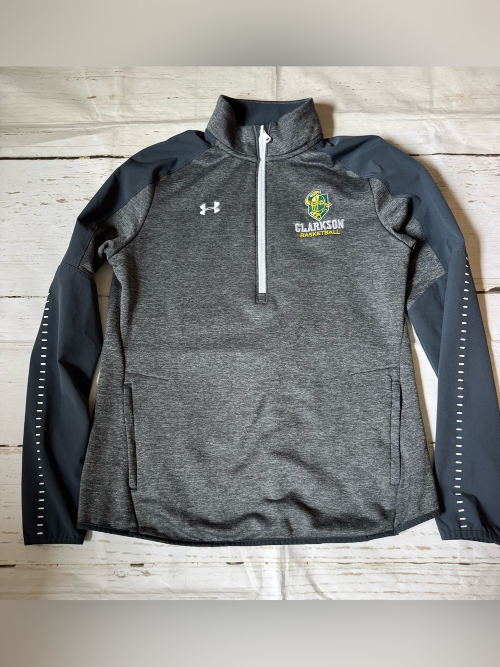 Under Armour Gray Clarkson Basketball 1/4 Zip Pullover